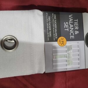 Kitchen window curtain 3pk